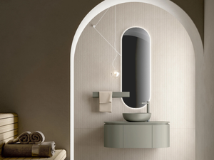 CAL 2347 - Wall-mounted vanity unit with doors _ Edoné by Agorà